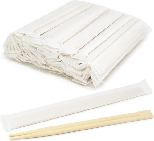 Wooden Chopstick Paper Wrapped 21cm - Eco-friendly packaging