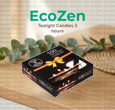 Tealight Candles 3 hours - Eco-friendly packaging